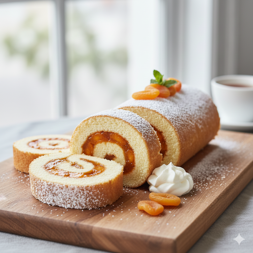 Apricot Jam Roll