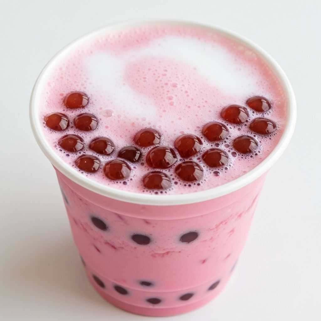 Sweet Strawberry Boba Crush