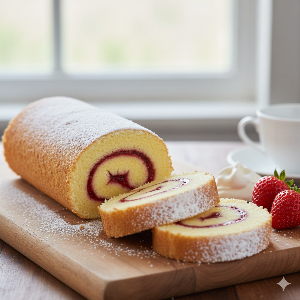 Strawberry Jam Roll
