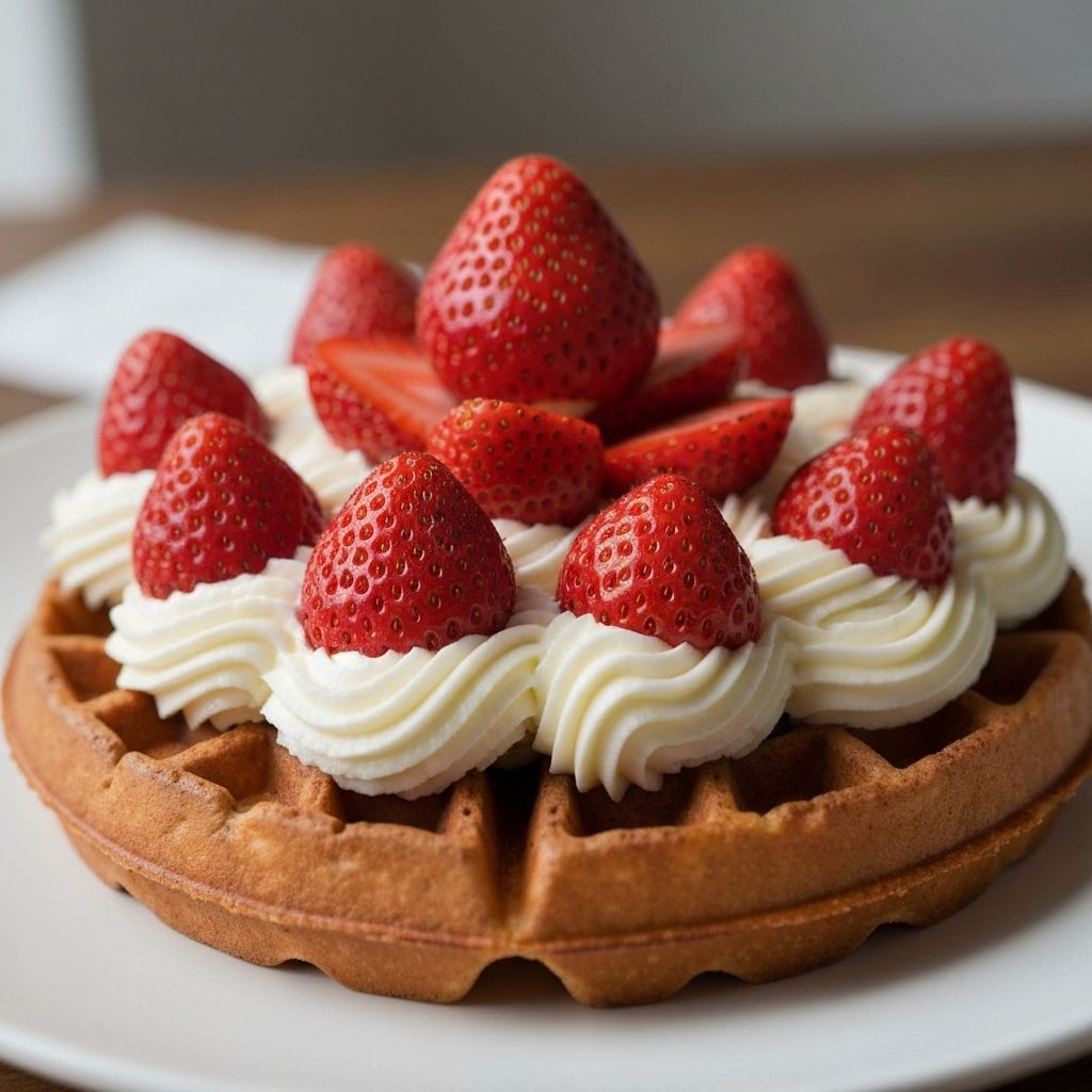 Strawberry Cream Waffle
